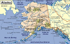 mapa de alaska