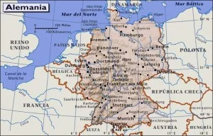 mapa de alemania
