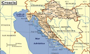 mapa de croacia