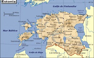 mapa de estonia